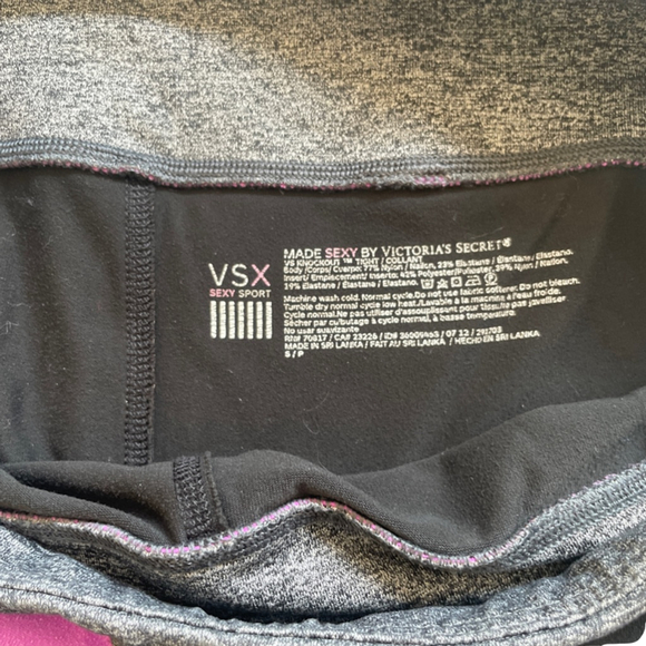 Women's Victoria's Secret Black & Pink Leggings Size S - Picture 4 of 4